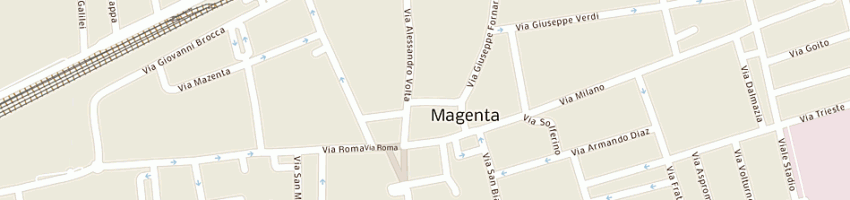 Mappa della impresa trezzi oliviero a MAGENTA