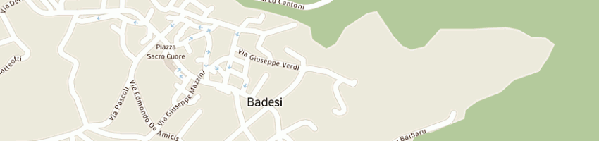 Mappa della impresa serra matteo emanuele a BADESI