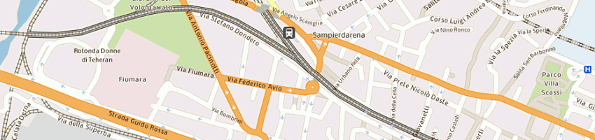 Mappa della impresa selcon sas di fidi oriano e c a GENOVA