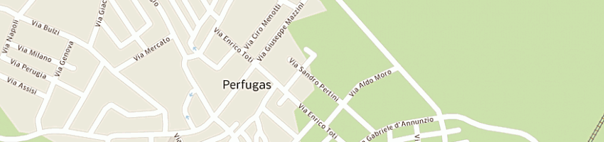 Mappa della impresa panu salvatore a PERFUGAS