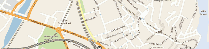 Mappa della impresa gt service sas di giacchero arturo e c a GENOVA