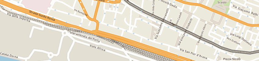 Mappa della impresa rsp98rm40401 poste italiane spa a GENOVA