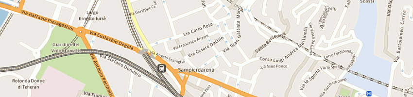 Mappa della impresa real market snc di macrillo e c a GENOVA