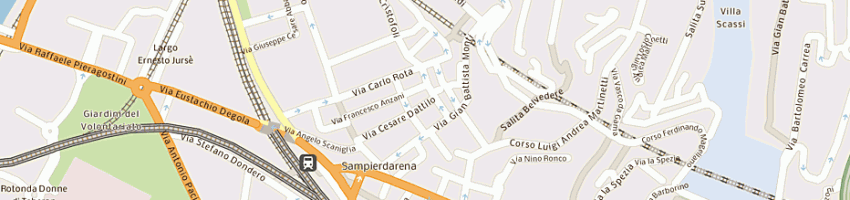 Mappa della impresa rti srl a GENOVA