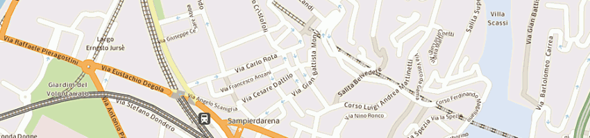 Mappa della impresa autosprint sas a GENOVA