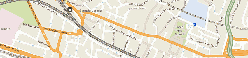 Mappa della impresa garrone di garrone pietro e c (snc) a GENOVA