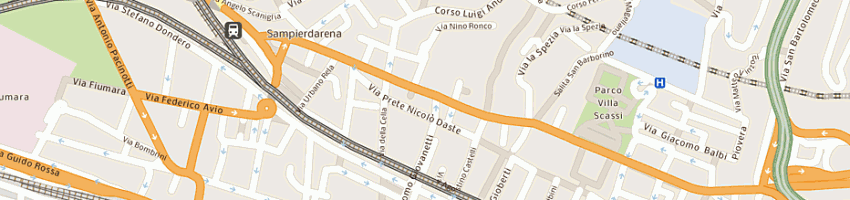 Mappa della impresa malerba giulio a GENOVA