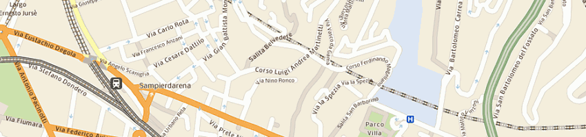 Mappa della impresa antica trattoria dei cacciatori snc di marzano a GENOVA