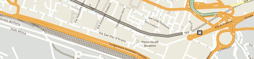 Mappa della impresa pittaluga giorgio a GENOVA