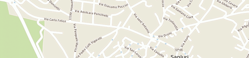 Mappa della impresa farmacia setzu e c snc a SANLURI