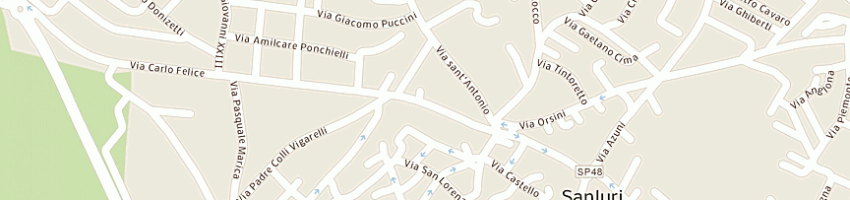 Mappa della impresa gf centro servizi di fenu giorgio a SANLURI