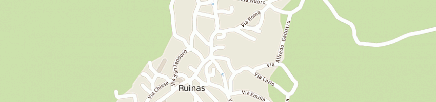 Mappa della impresa bibblioteca comunale a RUINAS