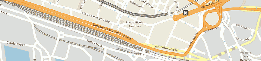 Mappa della impresa bar pigalle a GENOVA