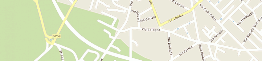 Mappa della impresa fazzini franco a SANLURI
