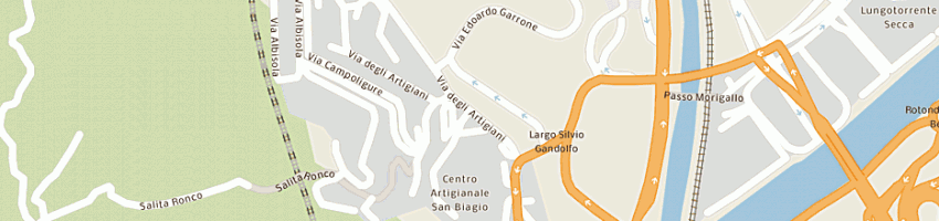 Mappa della impresa d a f srl a GENOVA