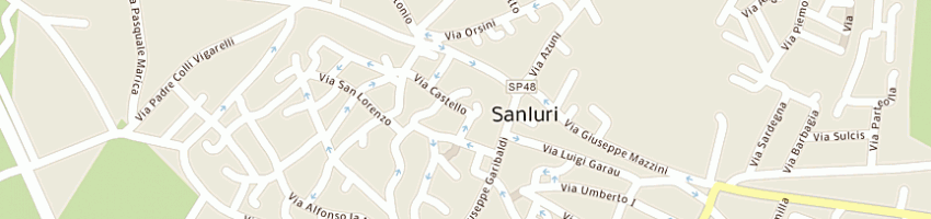 Mappa della impresa sardinia gold mining spa a SANLURI