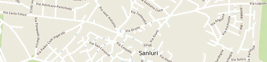 Mappa della impresa il castello di uras simonetta e c sas a SANLURI