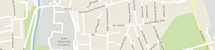Mappa della impresa paviblok di de giacomo carmela a GORLA MINORE