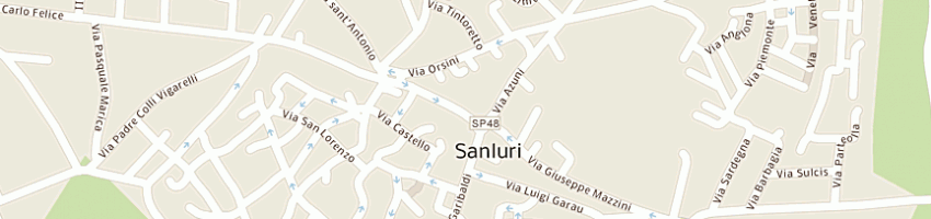 Mappa della impresa bipiesse riscossioni spa a SANLURI