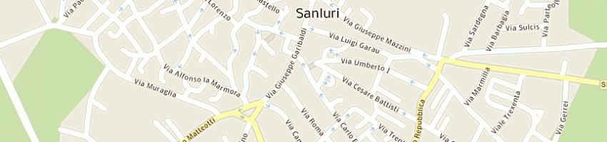 Mappa della impresa editoriale la nuova sardegna spa a SANLURI