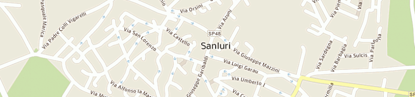Mappa della impresa uffici giudiziari a SANLURI