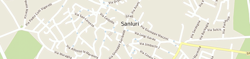 Mappa della impresa bergamaschi roberta a SANLURI
