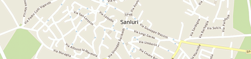 Mappa della impresa euroservices soc cooperativa a rl a SANLURI