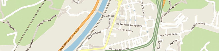 Mappa della impresa bar bowling sport bolzaneto snc di f di giorgio e c a GENOVA