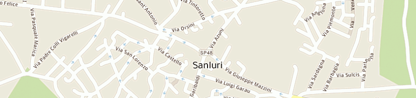Mappa della impresa pontis silvia sas a SANLURI
