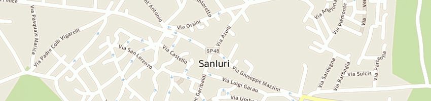 Mappa della impresa universal sport di mocci alessandra (sas) a SANLURI
