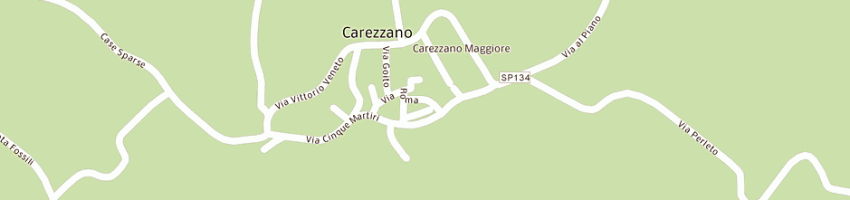 Mappa della impresa bellingeri aurelio e lino a CAREZZANO