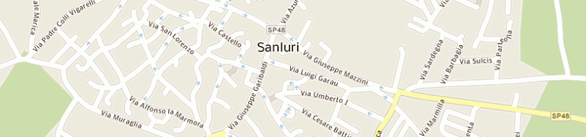 Mappa della impresa piras pierpaolo a SANLURI