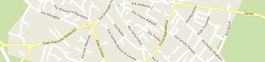 Mappa della impresa setzu vanda sas a SANLURI