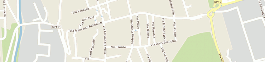 Mappa della impresa canavesi sara a GORLA MINORE