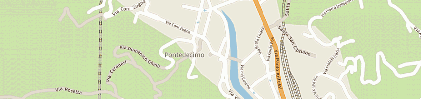Mappa della impresa landucci claudio e c sas a GENOVA