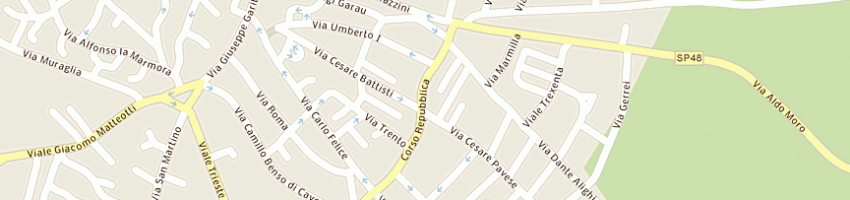 Mappa della impresa artebianca di fenu v a SANLURI