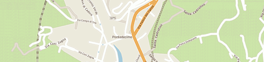 Mappa della impresa de leve e pinna snc a GENOVA