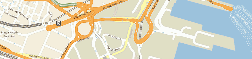 Mappa della impresa vigili del fuoco a GENOVA