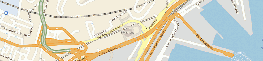 Mappa della impresa avenance italia spa a GENOVA