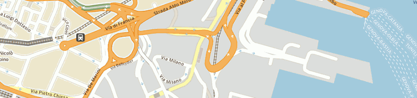 Mappa della impresa mc donald's development italy inc a GENOVA