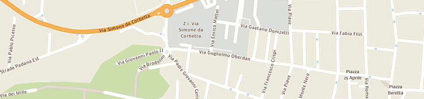 Mappa della impresa metalcuscinetti di tunesi enrico a CORBETTA