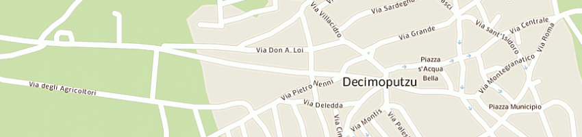 Mappa della impresa pani pietro a DECIMOPUTZU