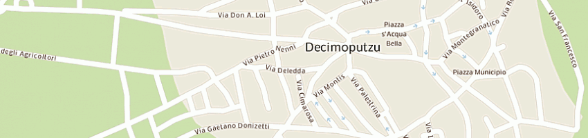Mappa della impresa mocci daniela a DECIMOPUTZU