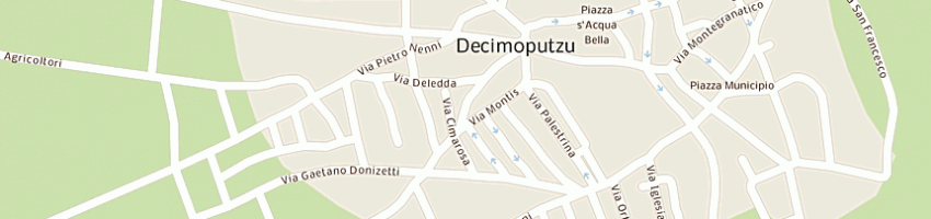 Mappa della impresa corona giuseppe a DECIMOPUTZU