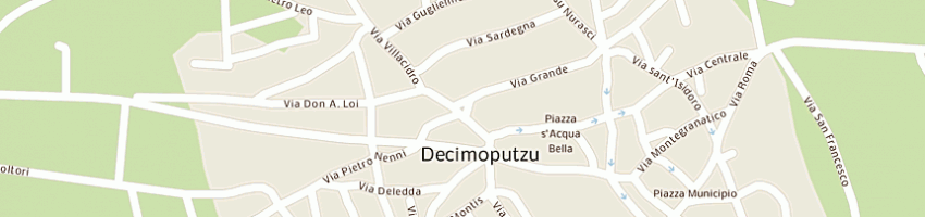 Mappa della impresa podda franco a DECIMOPUTZU