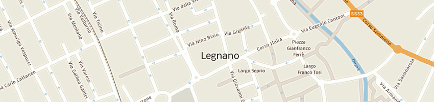 Mappa della impresa vinicio srl a LEGNANO