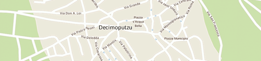 Mappa della impresa medda gualtiero a DECIMOPUTZU