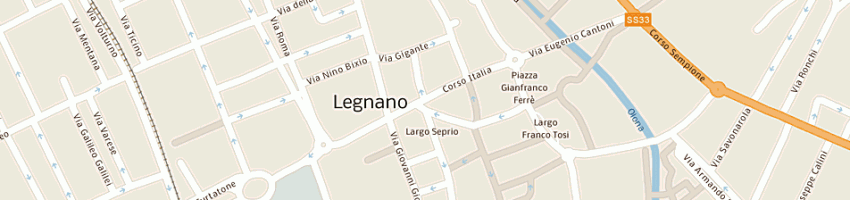 Mappa della impresa moggio franco a LEGNANO