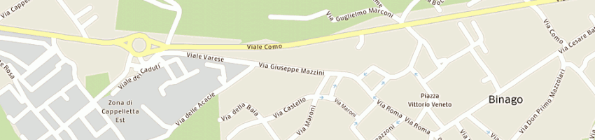 Mappa della impresa generale lee snc di gobbi paolo e c a BINAGO