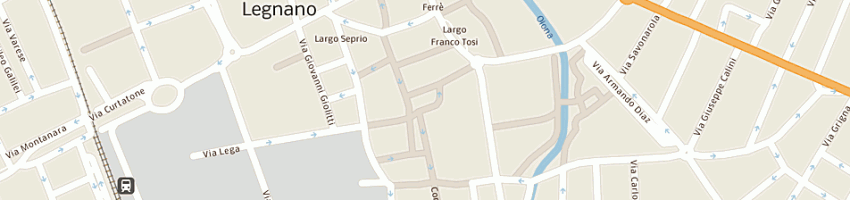 Mappa della impresa lavanderia lella di guerzoni a LEGNANO